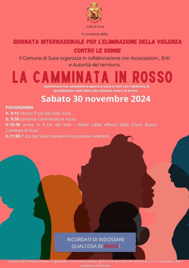 Locandina della Camminata in Rosso